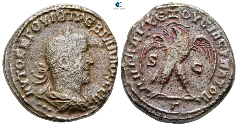 Seleucis and Pieria. Antioch. Trebonianus Gallus AD 251-253. 
Billon-Tetradrach...