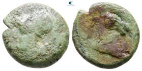 circa 260 BC. Neapolis. Litra Æ