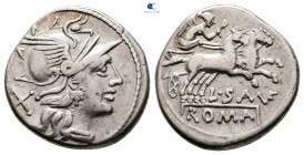 L. Saufeius 152 BC. Rome. Denarius AR