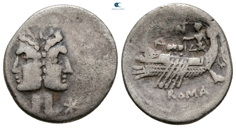 C. Fonteius 114-113 BC. Rome
Denarius AR

21 mm, 3,73 g



Very Fine