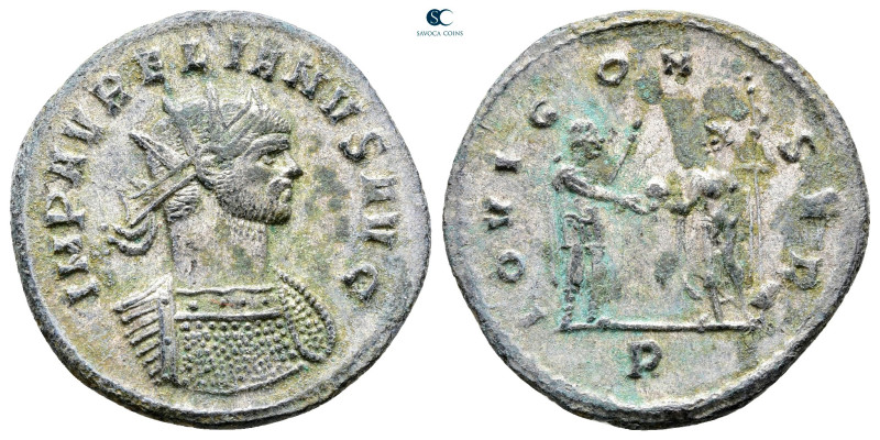 Aurelian AD 270-275. Siscia
Antoninianus Æ silvered

24 mm, 3,85 g



Ext...