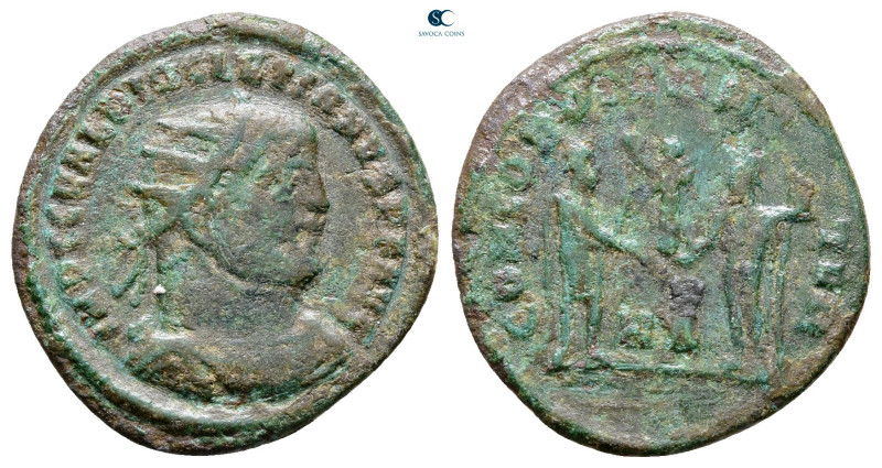 Diocletian AD 284-305. Heraclea
Radiatus Æ

21 mm, 2,37 g



Fine