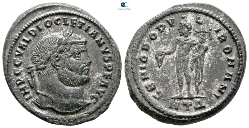 Diocletian AD 284-305. Heraclea
Follis Æ silvered

30 mm, 10,65 g



Very...