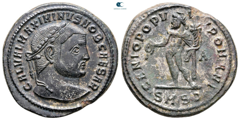 Maximinus II Daia, as Caesar AD 305-308. Serdica
Follis Æ

29 mm, 8,81 g

...