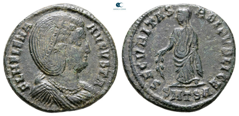 Helena. Augusta AD 324-329. Thessaloniki
Follis Æ

20 mm, 3,31 g



Nearl...