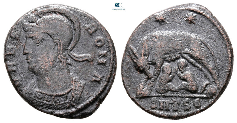 City Commemoratives AD 330-354. Thessaloniki
Follis Æ

20 mm, 3,43 g



N...