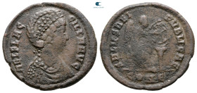 Aelia Flacilla AD 383-386. Constantinople. Follis Æ