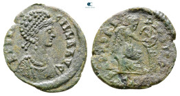 Aelia Flacilla AD 383-386. Siscia. Follis Æ