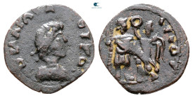 Arcadius AD 383-408. Contemporary barbaric imitation. Follis Æ
