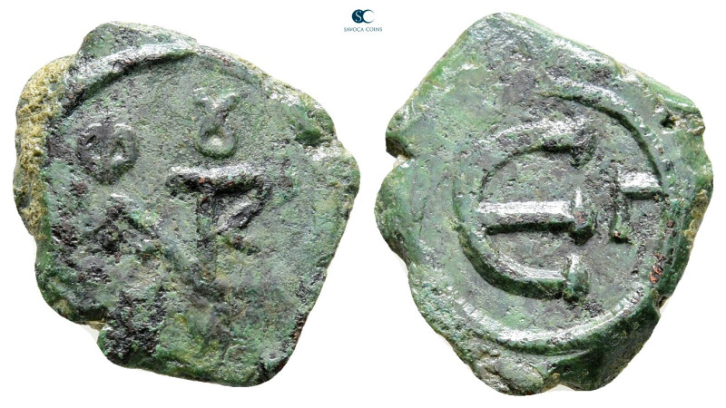 Justin II AD 565-578. Constantinople
Pentanummium Æ

17 mm, 1,93 g



Goo...