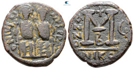 Justin II and Sophia AD 565-578. Nikomedia. Follis or 40 Nummi Æ