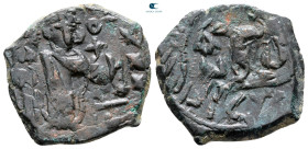 Constans II AD 641-668. Constantinople. Follis or 40 Nummi Æ