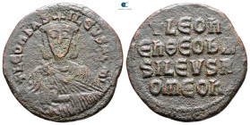 Leo VI the Wise AD 886-912. Constantinople. Follis Æ