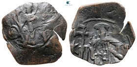 Michael VIII Palaeologus AD 1261-1282. Thessalonica. Trachy Æ