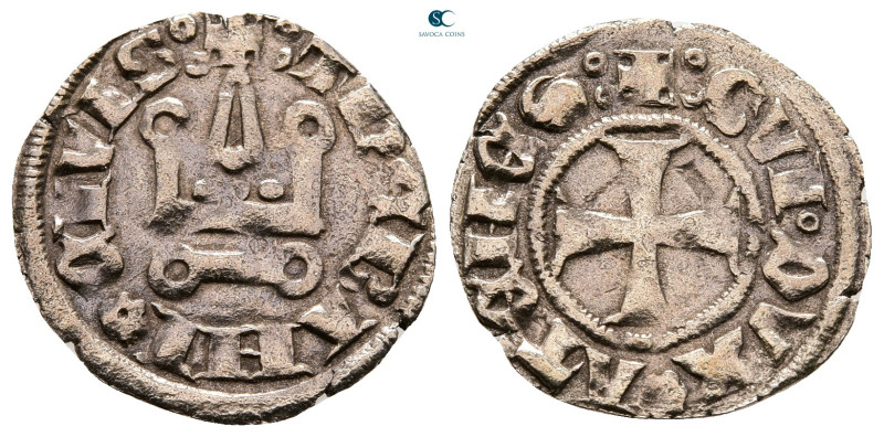 Principality of Achaea. Gui II de La Roche AD 1287-1308. 
Denier Tournois BI
...