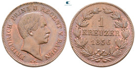 Germany. Baden-Durlach. Friedrich  AD 1852-1907. 1 Kreuzer