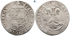 Netherlands. Kampen.  AD 1612-1619. In the name of Matthias I. 28 Stuiver AR