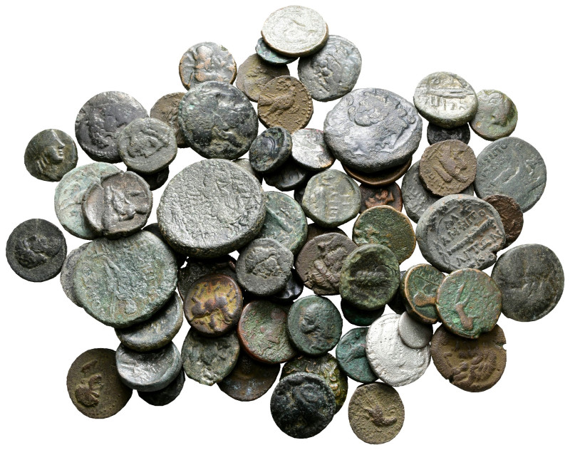 Lot of ca. 69 greek bronze coins / SOLD AS SEEN, NO RETURN! 

Very Fine