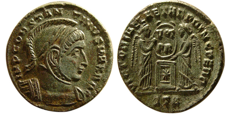 ROMAN EMPIRE; Constantine I, 307/310-337 AD. Æ Follis (2.48 gm; 17 mm). Treveri ...