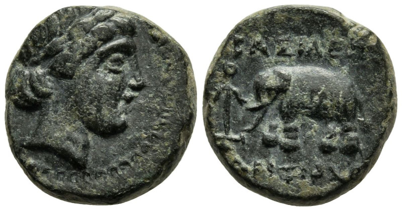 SELEUKID KINGS OF SYRIA. Antiochos III ‘the Great’ (222-187 BC). Sardes
AE Bron...