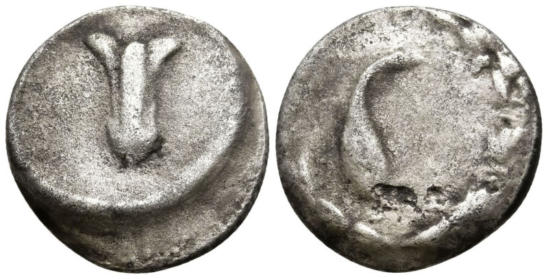 Judaea or Cilicia, Jerusalem (?). (circa 132-13 BC)
AR Hemidrachm 13.1mm 1.9g)...