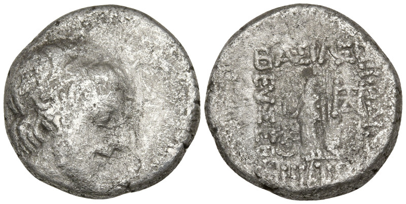 KINGS OF CAPPADOCIA. Ariobarzanes III Eusebes Philoromaios (52-42 BC)
AR Drachm...