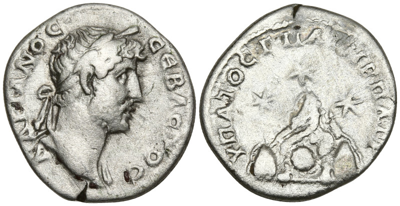 CAPPADOCIA. Caesaraea-Eusebia. Hadrian (117-138 AD)
AR Drachm (18.6mm 3.24g)
O...