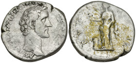 CAPPADOCIA. Caesaraea-Eusebia. Antoninus Pius (138-161 AD).
AR Didrachm (19.9mm 6.17g)
Obv: Laureate head of Antoninus Pius to right.
Rev. ЄΥϹЄΒЄΙΑ...