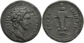 PHRYGIA. Colossae. Pseudo-autonomous. (Second half of second century AD)
AE Bronze (32.7mm 14.75g)
Obv: ΔΗΜΟϹ ΚΟΛΟϹϹΗΝΩΝ. laureate head of the Demos...