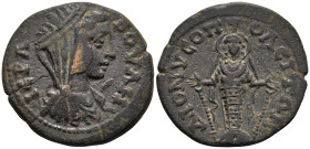 PHRYGIA. Dionysopolis. Pseudo-autonomous issue. Time of Geta as Augustus (209-211 AD)
AE Bronze (22.4mm 5g)
Obv: IЄPA BOYΛH Veiled and draped bust o...