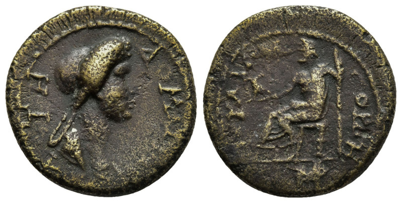 LYDIA. Gordus Julia. Domitia, Augusta (82-96 AD)
Obv: ΔΟΜΙΤΙΑ ϹƐΒΑϹΤΗ. Draped b...