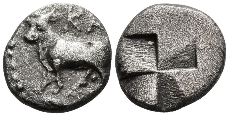 BITHYNIA. Kalchedon. (Circa 340-320 BC).
Trihemiobol or 1/4 Siglos (10.3mm 1.16...