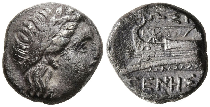 BITHYNIA. Kios. (350-300 BC).
AR Hemidrachm (12.6mm 2.06g)
Obv: Laureate head ...