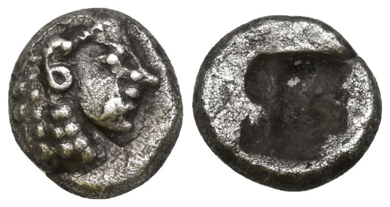 IONIA. Kolophon. (Circa 550 BC).
Hemiobol AR (6.1mm 0.3g)
Obv: Archaic head of...