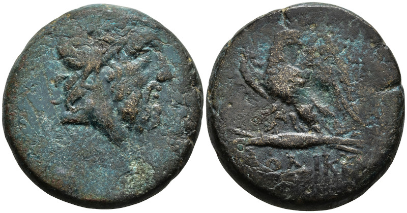 PONTOS. Laodikeia. (Circa 100-85 BC).
AE Bronze (27.6mm 19.54g)
Obv: Laureate ...