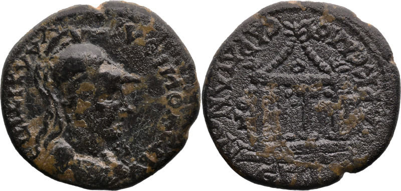 LYDIA. Sardes. Vespasian (69-79 AD).
AE Bronze (19.5mm 4.72g)
Obv: helmeted an...