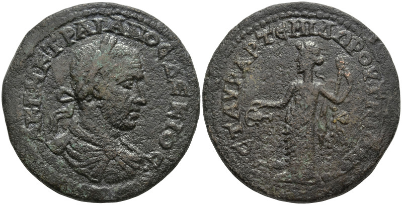 IONIA. Teos. Trajan Decius (249-251 AD). Aurelius Artemidoros (strategos), magis...