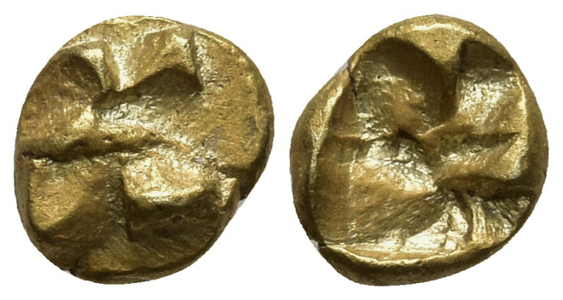 IONIA. Uncertain. (Circa 625-600 BC).
EL 1/48 Stater (5mm 0.26g)
Obv: Raised c...