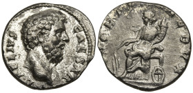 Aelius, Caesar (136-138 AD). Rome.
AR Denarius (18.1mm 3.8)
Obv: L AELIVS CAESAR. Bare head right.
Rev: FORT[VNA R]EDVX. Fortuna seated to left, ho...