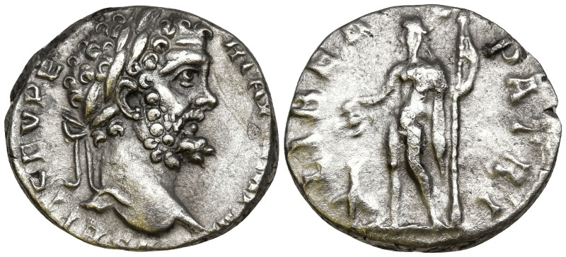 Septimius Severus (193-211 AD). Rome
AR Denarius (16.1mm 2.83g)
Obv: Laureate ...