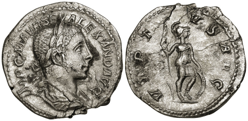 Severus Alexander (222-235 AD). Rome
AR Denarius (19.1mm 2.51g)
Obv: IMP C M A...