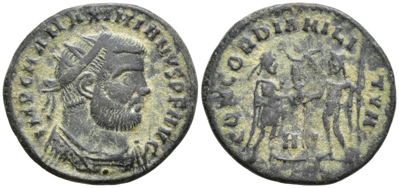 Maximianus Herculius (286-305 AD). Heraclea
AE Antoninianus (19.9mm 3.44g)
Obv...