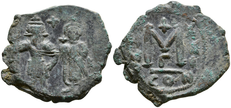 Heraclius with Heraclius Constantine (610-641 AD). Constantinople
AE Follis (30...