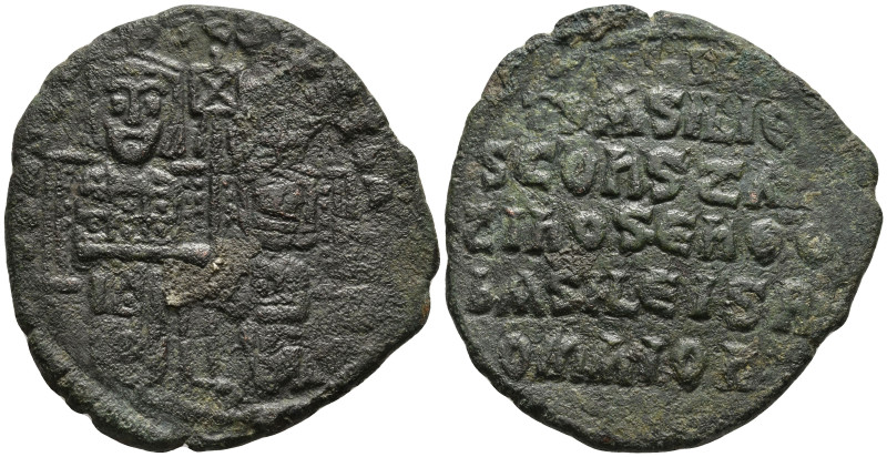 Basil I the Macedonian with Constantine (867-886 AD). Constantinople
AE Follis ...