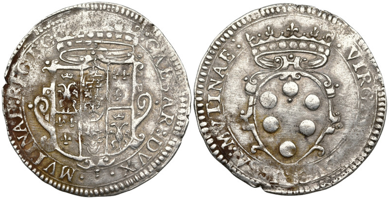 ITALY. Modena. Cesare d´Este and Virginia de Medici (1598-1615).
6 Bolognini (2...