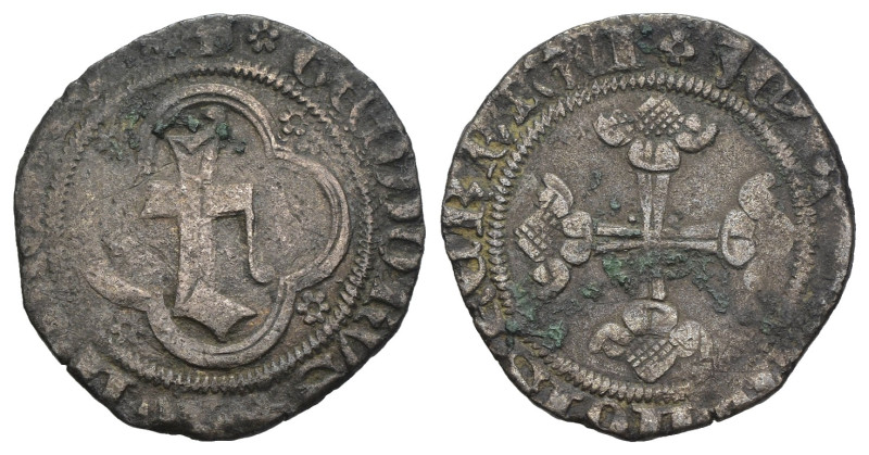 Chivasso - Teodoro II Paleologo (1381-1418) - Mezzo Grosso n.d. - gr. 1,76 - Mi ...