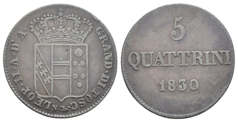 Firenze - Granducato di Toscana, leopoldo II (1824 - 1859) - 5 Quattrini 1830, d...