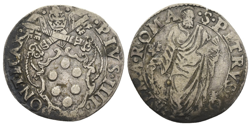 Roma - Pio IV (Giovanni Angelo Medici di Marignano 1559-1565) - Giulio - gr. 2,8...