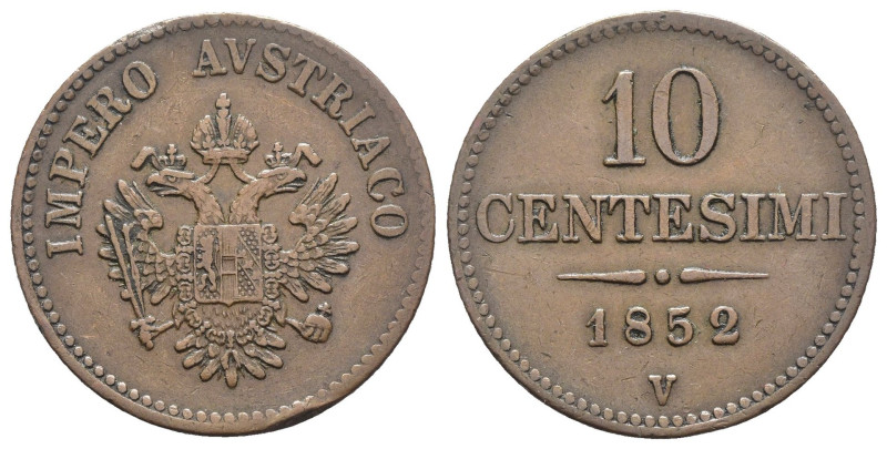 Venezia - Francesco Giuseppe I (1848 - 1866) - 10 Centesimo 1852, II° tipo - NC ...