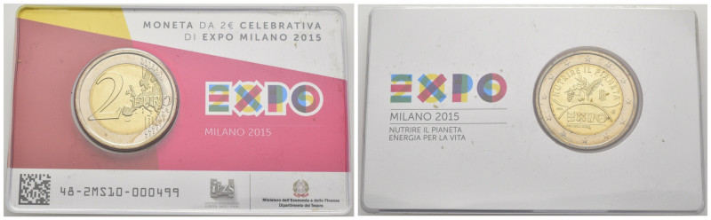 Repubblica Italiana - Coin Card 2 Euro Celebrativa di Expo Milano 2015 

SPEDI...